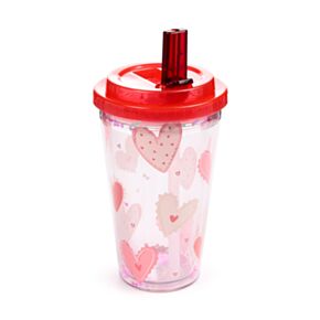 Amore Hartjes Breukbestendige Duurzame Dubbelwandige Beker