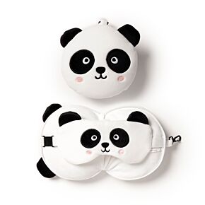 Relaxeazzz Panda Rond Reiskussen & Slaapmasker Relaxeazzz Panda Rond Reiskussen & Slaapmasker