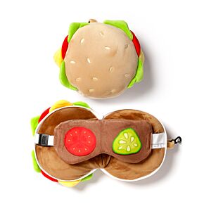 Relaxeazzz Hamburger Rond Pluche Reiskussen & Slaapmasker Relaxeazzz Hamburger Rond Pluche Reiskussen & Slaapmasker