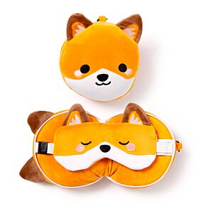 Relaxeazzz Adoramals Finnick de Vos Rond Reiskussen & Slaapmasker Relaxeazzz Adoramals Finnick de Vos Rond Reiskussen & Slaapmasker