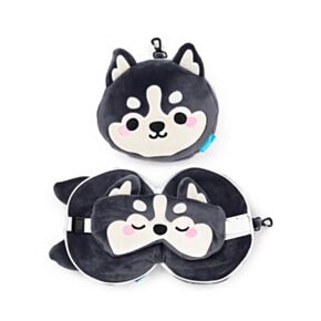 Relaxeazzz Luna de Husky Berg Dieren Reiskussen & Slaapmasker