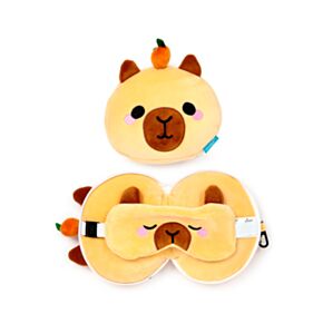 Relaxeazzz Duke de Capybara Reiskussen & Slaapmasker