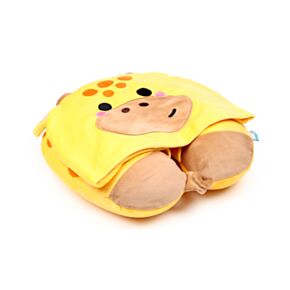 Hoodeazzz Adoramals Raffi de Giraffe Memory Foam Reiskussen Capuchon