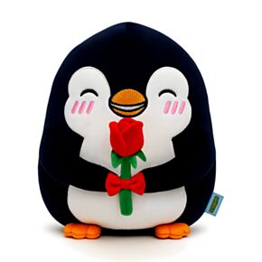Squidglys J'Adoramals Hart Pinguin Rode Roos Pluche Speelgoed