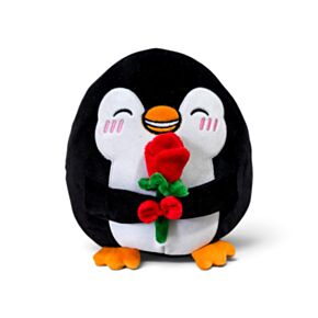 Squidglys J'Adoramals Hart Pinguin Rode Roos Pluche Speelgoed