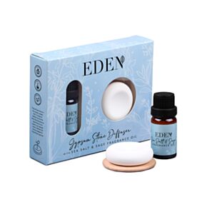 Eden Zeezout & Salie Gipsstenen diffuser en geurolieset