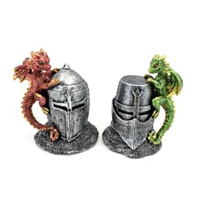 Elements Baby Draak op Ridder Helm
