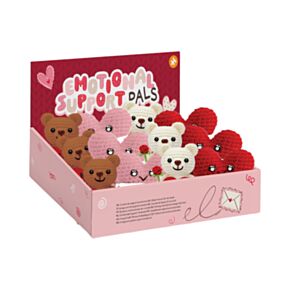 Positieve Emotionele Ondersteuning Gehaakt Amore Hart Beertjes