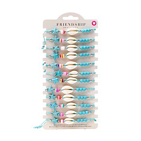 Mode Armbanden - Blauwe Kralen met Schelpen & Zeester