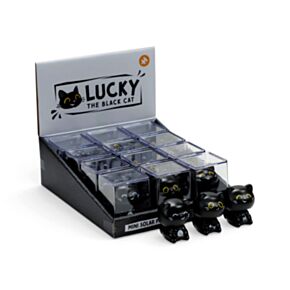 Lucky de Zwarte Katt Mini Solar Poppetje