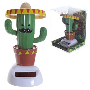 Cactus met Sombrero Zonnecel Solar Pal Poppetje