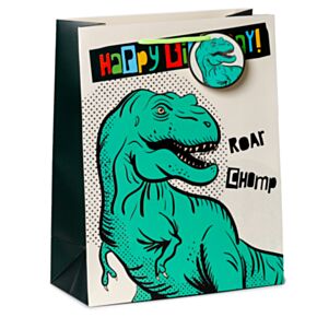Happy Birthday Dinosaurussen - Cadeautasje Large