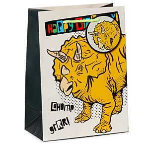 Happy Birthday Dinosaurussen - Cadeautasje Medium