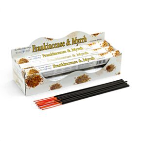 37112 Frankincense & Mirre - Stamford Premium Hex Wierook Stokjes