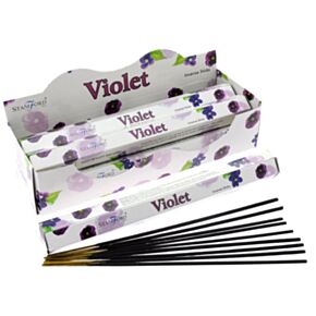 37104 Viooltjes - Stamford Premium Hex Wierook Stokjes