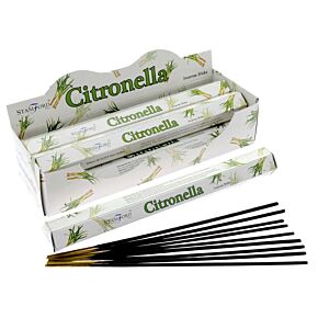 37120 Citronella - Stamford Premium Hex Wierook Stokjes
