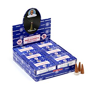 01431 Nag Champa Dhoop - Satya Sai Baba Wierook Kegels