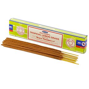 01366 Tropisch Citroengras - Satya Nag Champa Wierook Stokjes