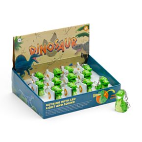 Brullende Dinosaurus LED Sleutelhanger