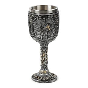 Decoratieve Middeleeuwse Ridder & Kasteel Kelk