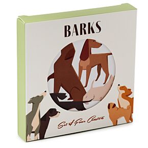 Barks Hond Set 4 Onderzetters Barks Hond Set 4 Onderzetters