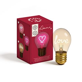 Amore Hart & Love Gloeilampvormige Lamp
