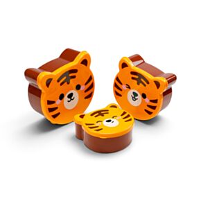 Adoramals Tijger Set van 3 Gevormde Lunch Boxen