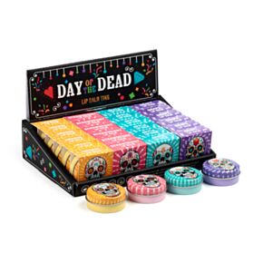 Dia de los Muertos Mexicaans Doodshoofd Lipbalsem Blik