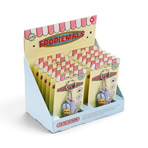 Foodiemals Bubble Tea Vanille Lipolie Stick Charm Sleutelhanger