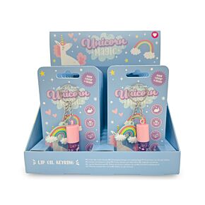 Unicorn Magic Snoep Lipolie Stick Sleutelhanger met bedeltje Unicorn Magic Snoep Lipolie Stick Sleutelhanger met bedeltje