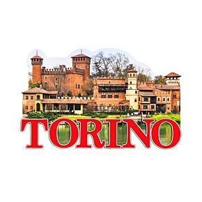  Torino Borgo Medievale 3D Zee & Strand Souvenir Magneet 