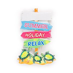 Strand & Zee Magneet Strandborden met Krab & Schildpadden