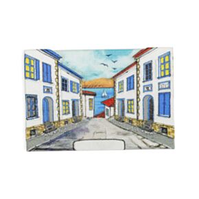 Strand & Zee Magneet Gekleurde Huizen Straat