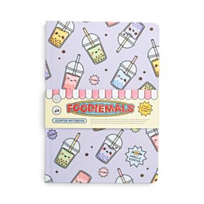 Foodiemals Bubble Tea Geparfurmeerd Gerecycled A5-notitieboek