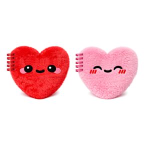 J'Adoramals Hart Roze & Rood Fluffig Notitieboekje
