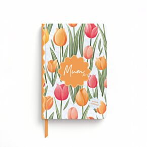 Moederdag Mum Tulp Geparfurmeerd Gerecycled A5-notitieboek