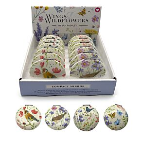 Jan Pashley Vleugels & Wilde Bloemen Compact Make Up Spiegeltje