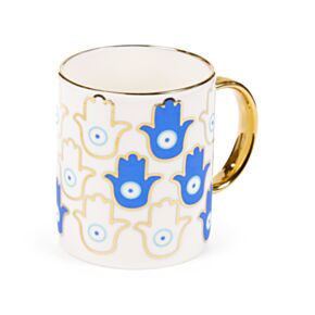 Bescherming Evil Eye Hand Porselein Mok