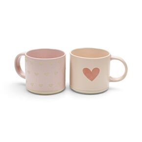 Roze Hartjes Stoneware Mok