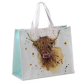 Jan Pashley Highland Coo Koe Duurzame Shopper Tas Jan Pashley Highland Coo Koe Duurzame Shopper Tas