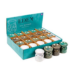 Keramiek Eden Geurbrander Blad Patroon - Small