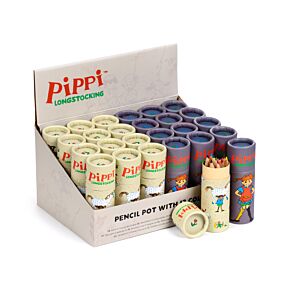 Pippi Langkous Tekenkoker 12 kleurpotloden