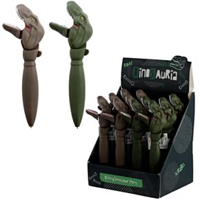 Dinosauria Dinosaurus Plastic Pen - Blauw