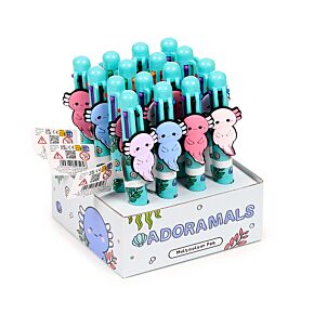 Adoramals Maddie de Axolotl Meerkleurige Pen (6 kleuren)