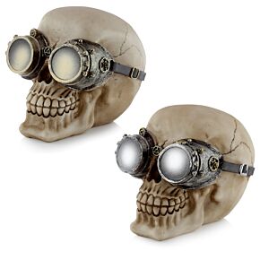 Steam Punk Stijl Schedel met bril Woonaccessoire Steam Punk Stijl Schedel met bril Woonaccessoire