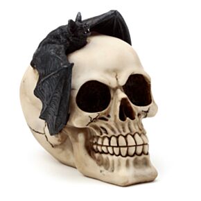 Schedel Hoofd met Vleermuis Woonaccessoire