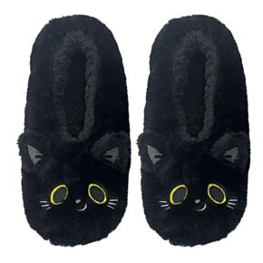 Lucky de Zwarte Kat Anti-Slip Pantoffels EU39-41