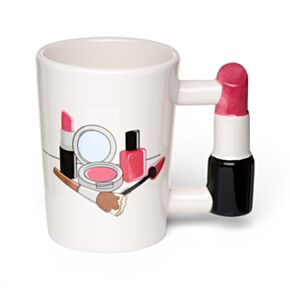Lippenstift - Gevormd Handvat Keramiek Mok