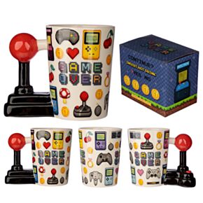 Game Over Joystick Pixel - Gevormd Handvat Keramiek Mok