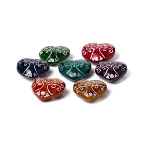 Zeepsteen Chakra Hart Tree of Life Wierookstokjes Houder Zeepsteen Chakra Hart Tree of Life Wierookstokjes Houder